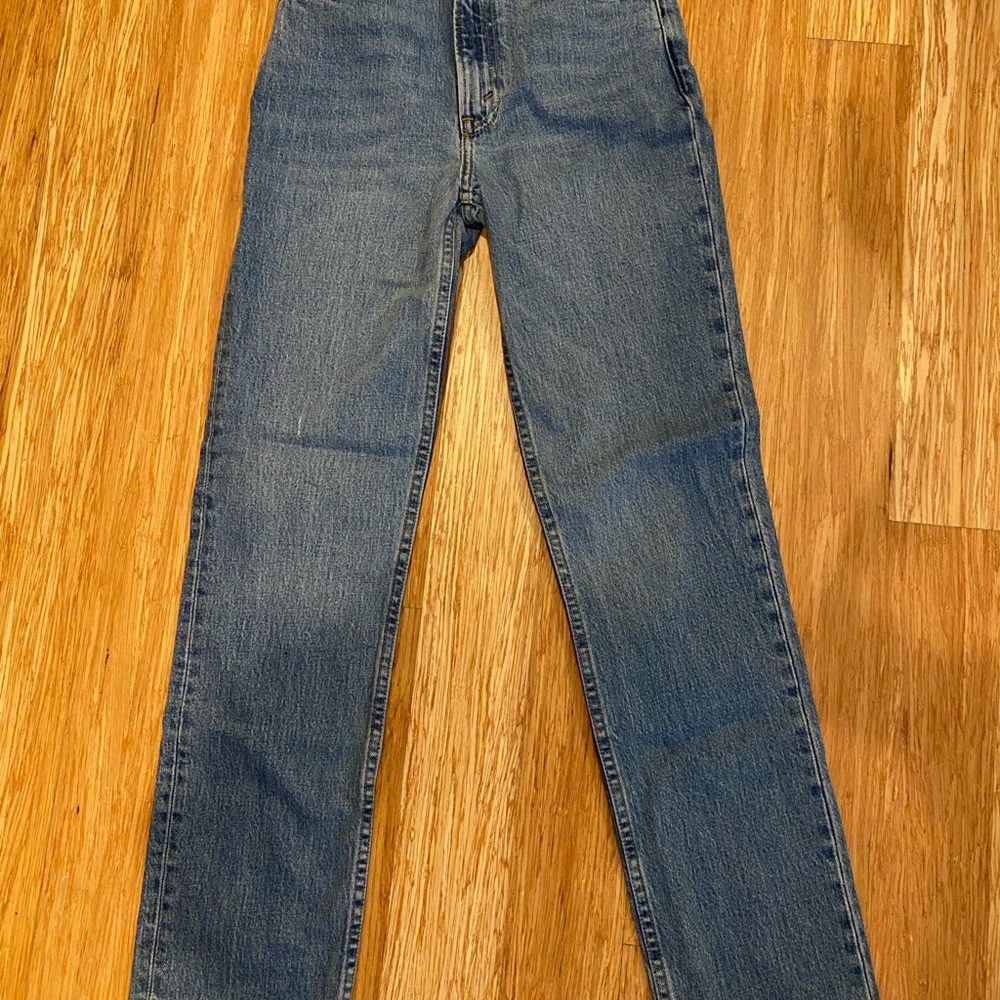 Long Classic Blue Denim Jeans